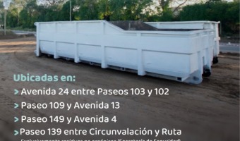 COMIENZA A FUNCIONAR UNA NUEVA BATEA EN PASEO 109 Y AVENIDA 13